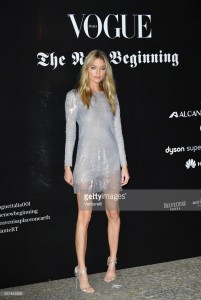 SEPTEMBER 22: Martha Hunt attends the Vogue Italia 'The New Beginning' Party